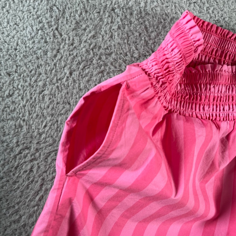 A New Day Womens Pink Striped Smocked Waist Shorts Size Medium NWT - Picture 8 of 12